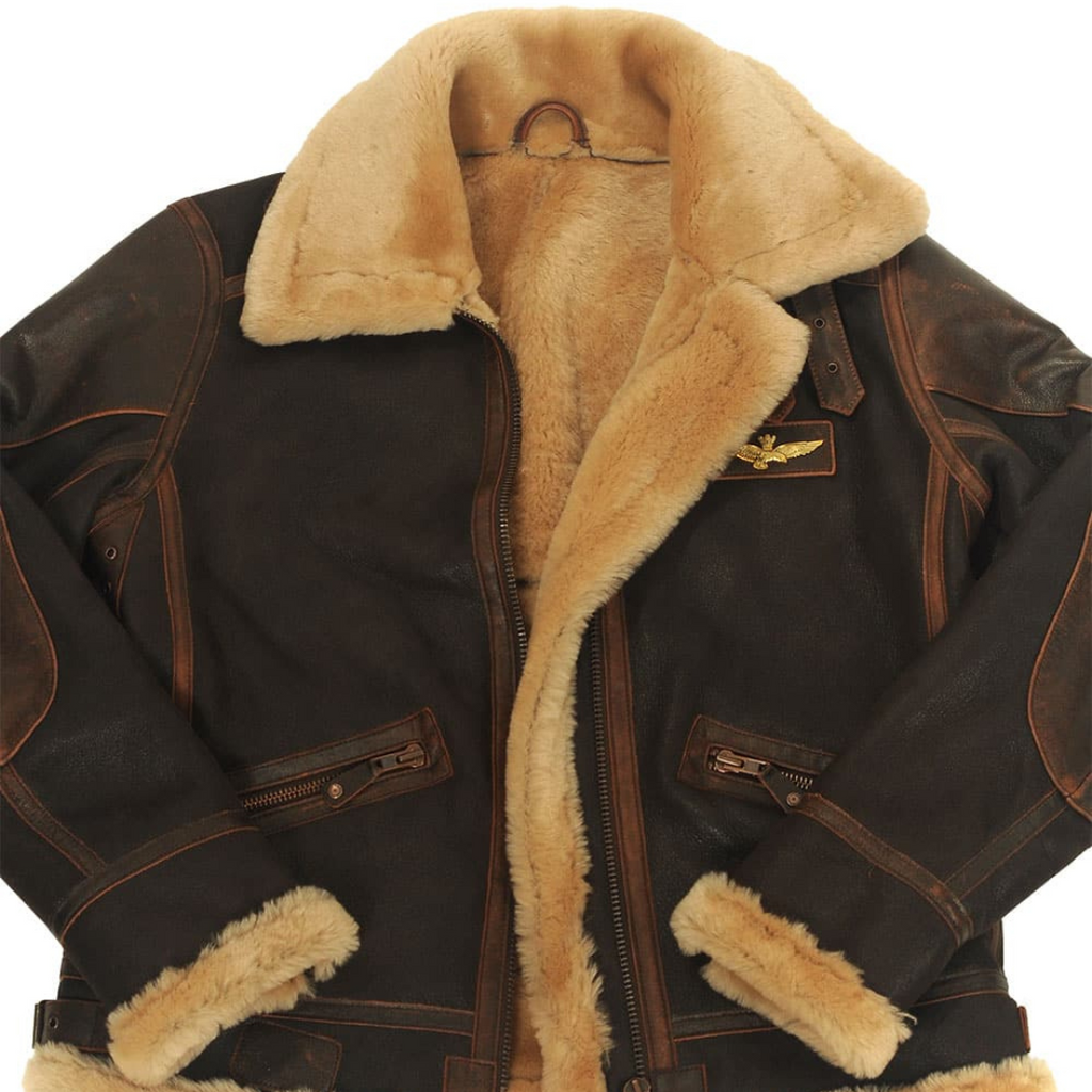 Casian | Faux Shearling Aviator Jacket