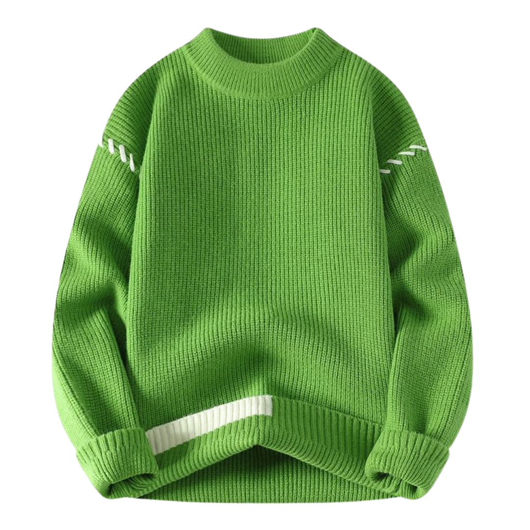 Crew Neck Knitted Sweater