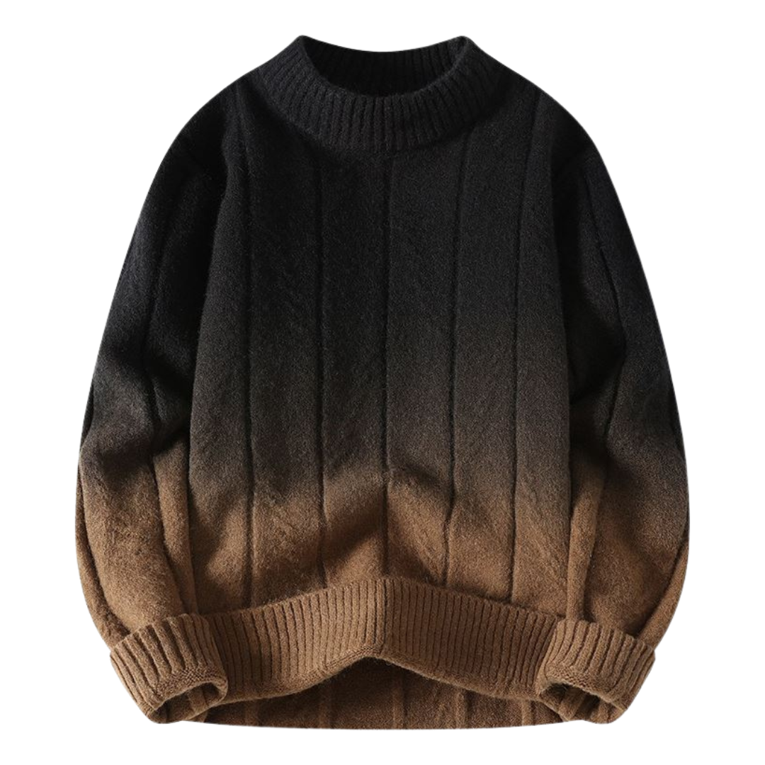 Gradient Dip-Dyed Knit Sweater