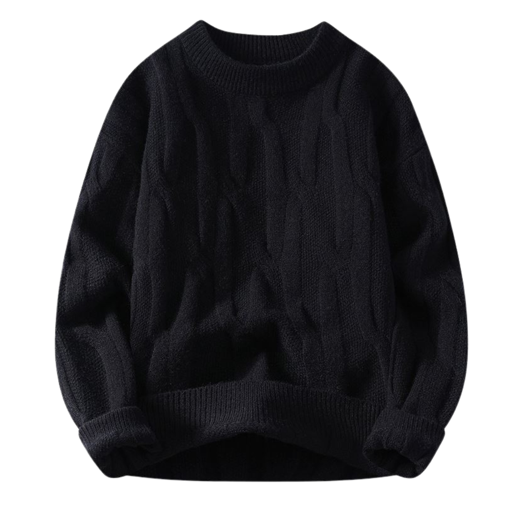 Premium Textured Cable Knit Sweater