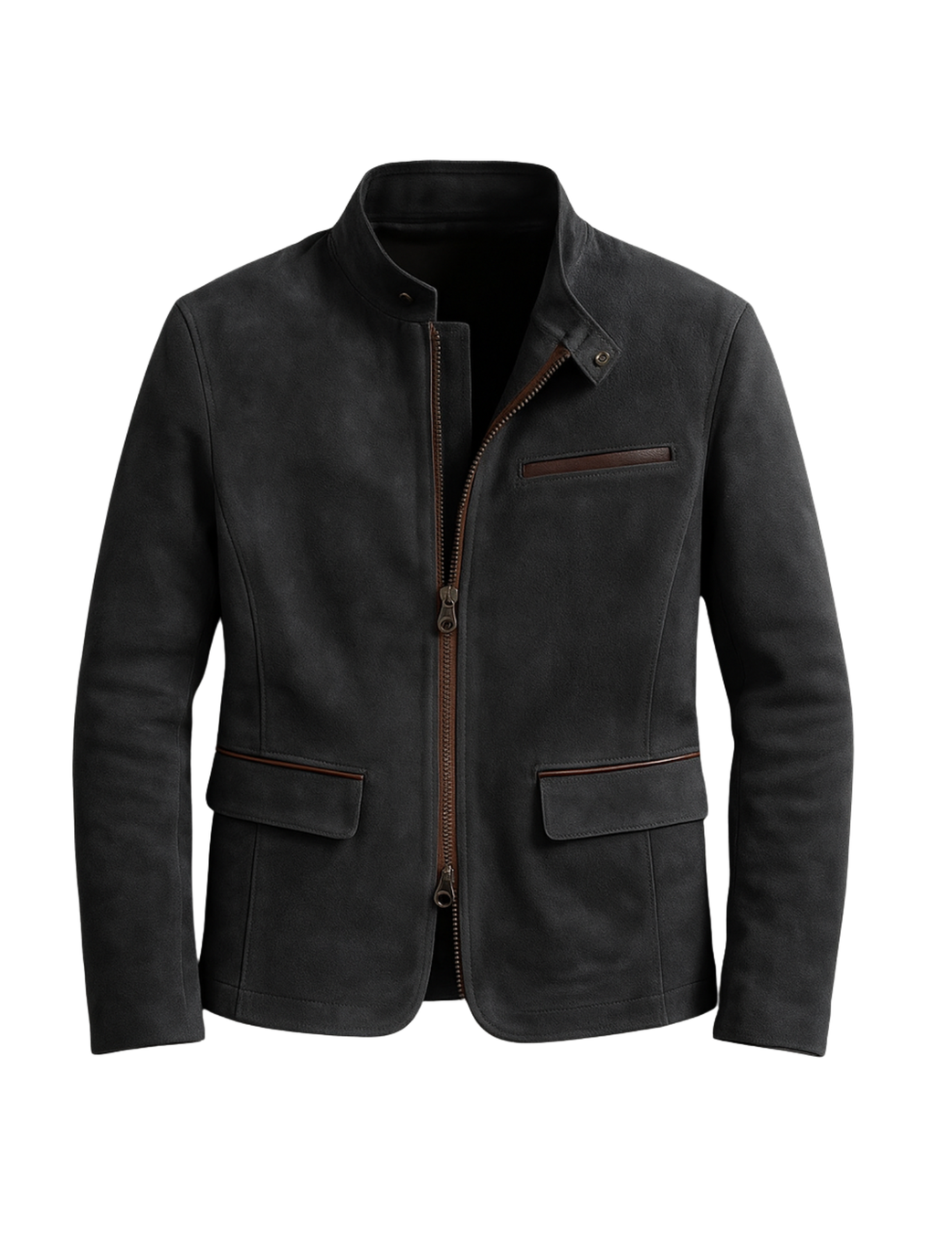 Premium Suede Bomber Jacket