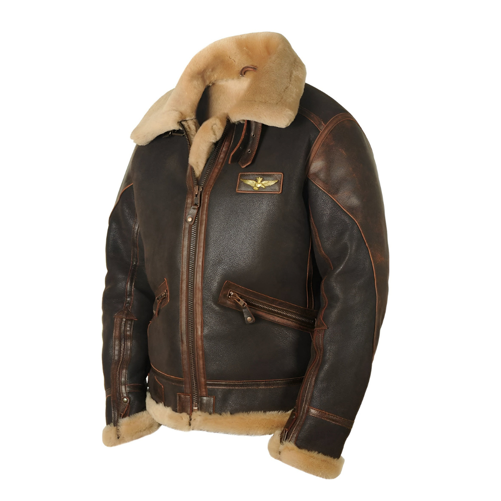 Casian | Faux Shearling Aviator Jacket